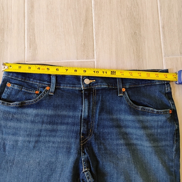 Levi's Boyfriend Jeans Size 33 Dark Blue - Picture 7 of 8